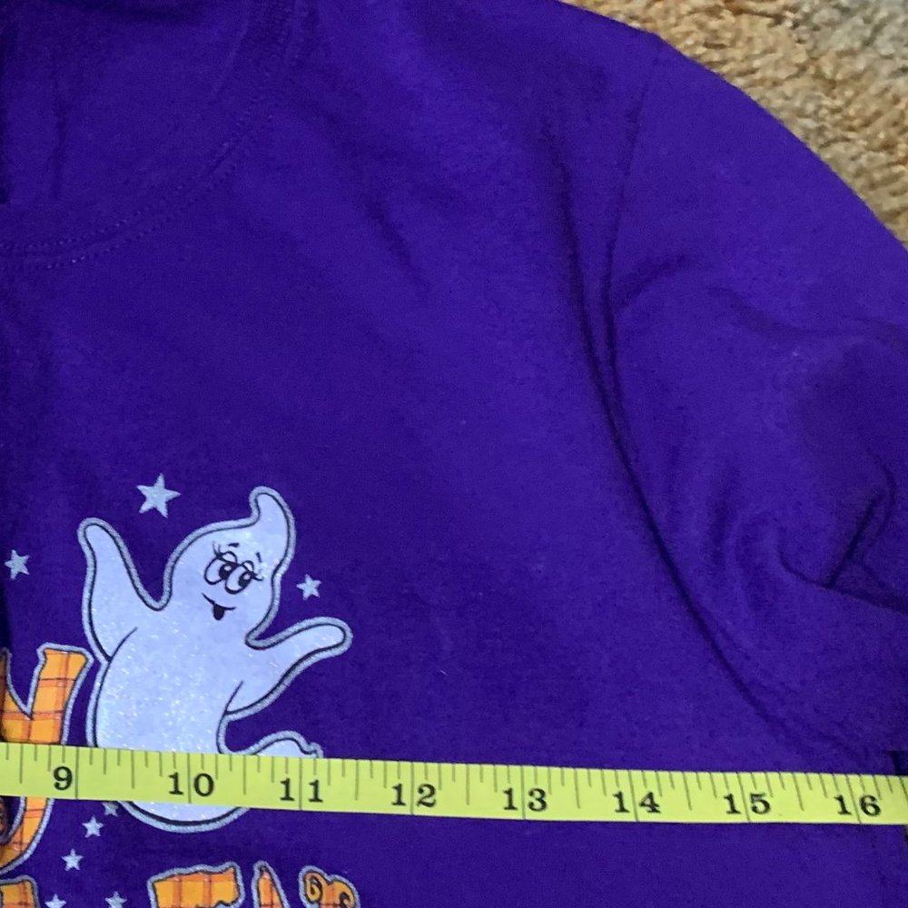 Gildan Dark Purple Halloween T-shirt Women's Medium - Picture 3 of 6